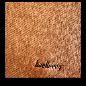Baellerry Mens Brown Leather Long Wallet and card holder